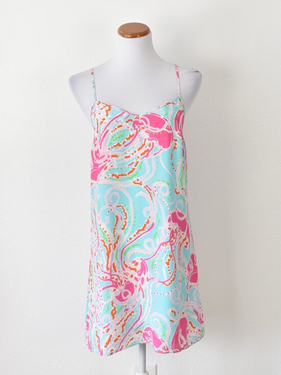 Lilly Pulitzer Dresses & Skirts - Lilly Pulitzer Jellies Be Jammin Silk Mini Dusk Dress - S